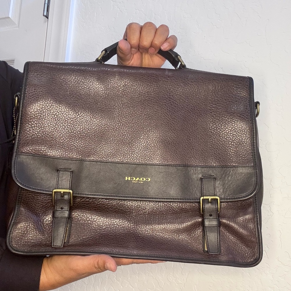 Coach Heritage Leather Messenger Bag